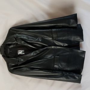 NEW Laundry By Shelli Faux Leather Blazer
